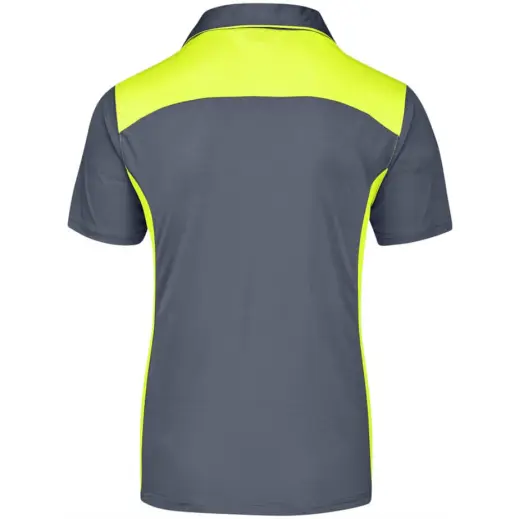 Mens Glendower Golf Shirt Yellow Back
